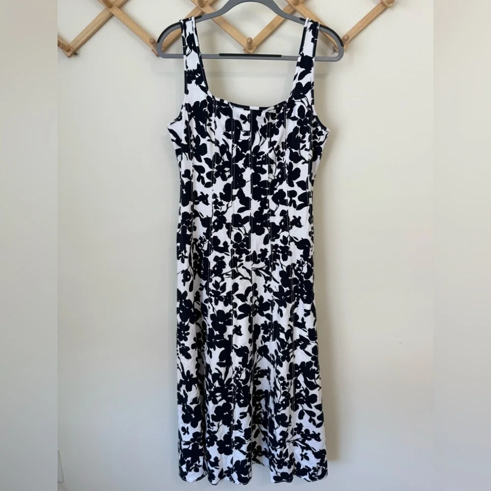 Loft Garden Seamed Ponte Midi Dress - Picture 3 of 10
